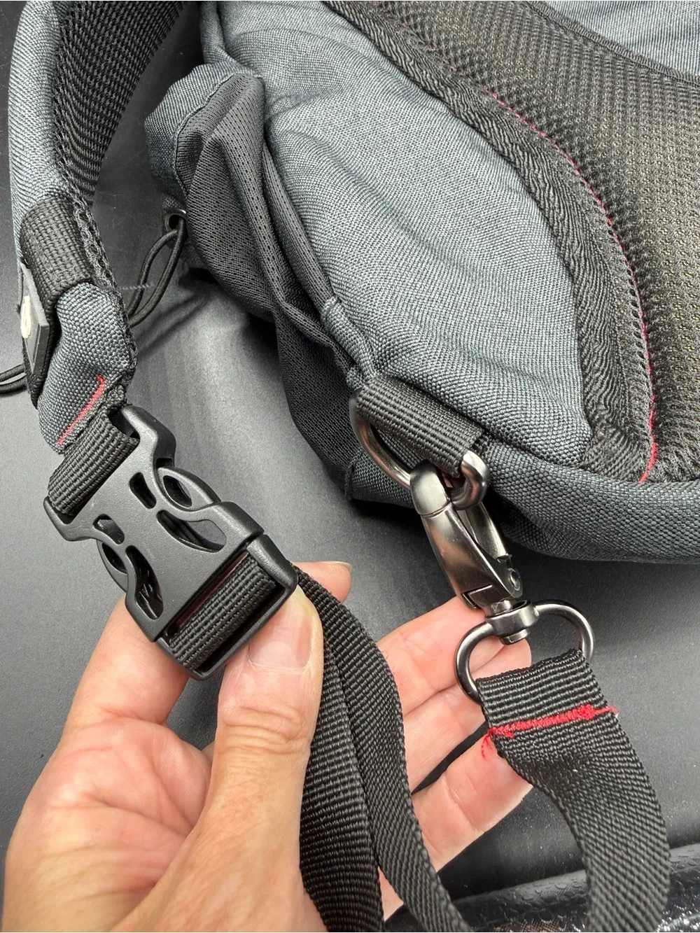 Swiss Tech Dark Gray Crossbody Sling Travel Bag
